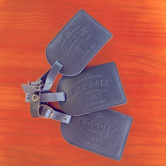 3 Boodles British Gin (Leather?) Luggage Tags - New - Picture 2 of 3
